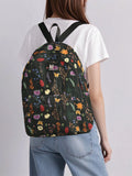 cute Black Monarch Butterfly Floral Backpack