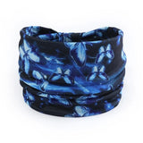 Blue Boho Butterfly Yoga Headband for Women