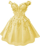 YELLOW homecoming butterfly dress