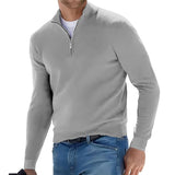 LIGHT GRAY Men's Long Sleeve Pullover