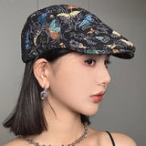 BOHO Vintage Butterfly Embroidered Beret
