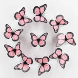 PINK Monarch Butterfly 3D Wall Decor Stickers