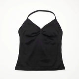 BLACK Women’s Strappy Sports Tank Top by Butterfly Kingdom