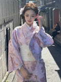 Women’s Japanese Taisho-Style Butterfly Jacquard Kimono