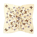 cute yellow Women’s Vintage Butterfly Small Silk Scarf