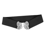 classic Butterfly Rhinestone Elastic Waist Belt for Women
