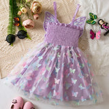 PURPLE butterfly wings dress for girls