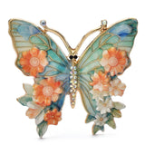 NICE Women's Vintage Butterfly Flower Brooch Pin