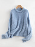 SKY BLUE Loose Fit Sweater for Women by Butterfly Kingdom