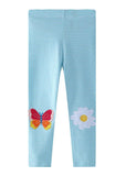 Girls' Butterfly Applique Leggings