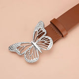 CLASSIC BEIGE Women’s Fashion Butterfly Buckle Belt