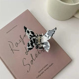 BLACK Butterfly Acetate Hair Clip