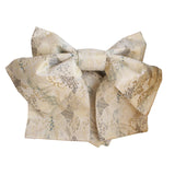 Green Butterfly Print Furisode Kimono for Women