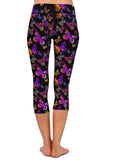 COOL Women's Colorful Butterfly Capri Leggings