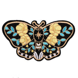 YELLOW Butterfly Embroidery Iron-On Patches