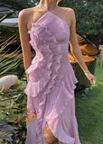 Summer Butterfly Ruffle Dress