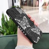 aesthetic black butterfly phone case
