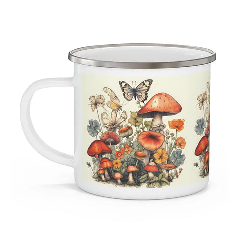 mushroom butterfly mug