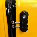 Yellow Floral Butterfly Travel Suitcase