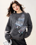 Butterfly Sequin Sweater