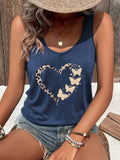 Women’s Leopard Butterfly Print Tank Top