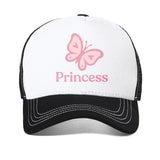 white Women’s Butterfly Princess Baseball Cap