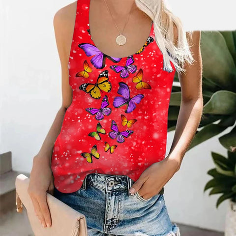 a butterfly tank top 