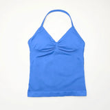 BLUE Women’s Strappy Sports Tank Top by Butterfly Kingdom