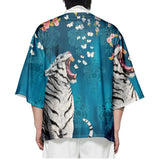 kimono butterfly blouse with tiger