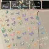 wonderful Colorful Butterfly Wing Nail Art Stickers