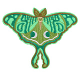 GREEN WHIMSICAL Butterfly Embroidery Iron-On Patches