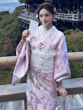 CUTE Women’s Japanese Taisho-Style Butterfly Jacquard Kimono