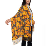 classic Women’s Orange Monarch Butterfly Scarf