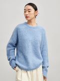BLUE Loose Fit Sweater for Women by Butterfly Kingdom
