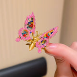pink 3D Butterfly Hairpins for Girls
