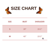 SIZE CHART FOR Black Embroidered Butterfly Cardigan