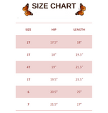 SIZE CHART FOR Girls' Sequin Butterfly Cotton Leggings