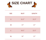 SIZE CHART FOR Gothic Butterfly Sweater