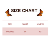 SIZE CHART FOR Women's Soft Black Butterfly Leggings