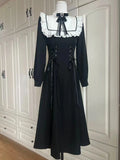 BLACK vintage butterfly gown dress