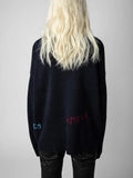 EMBROIDERY Cashmere Butterfly Sweater