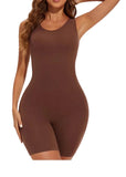 BROWN Seamless Full Body Shapewear Bodysuit by Butterfly Kingdom