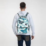 Teal Butterfly Backpack for men
