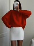 RED Wool Sweater for Women by Butterfly Kingdom