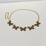 GOLD Vintage Butterfly Chain Belt for Women