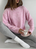 ROSE PINK Wool Sweater for Women by Butterfly Kingdom