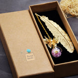 whimsical Metal Butterfly Feather Bookmark Gift