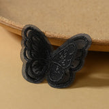 BLACK Embroidered Butterfly Patches for DIY Crafts 