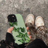 aesthetic green butterfly phone case 