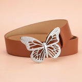 BEIGE Women’s Fashion Butterfly Buckle Belt
